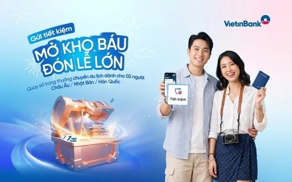 VietinBank triển khai ưu đãi: “Gửi tiết kiệm - Mở kho báu - Đón Lễ lớn”