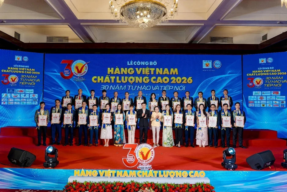 Vinafeed được vinh danh ‘Hàng Việt Nam chất lượng cao 2026’ Vinafeed được vinh danh ‘Hàng Việt Nam chất lượng cao 2026’