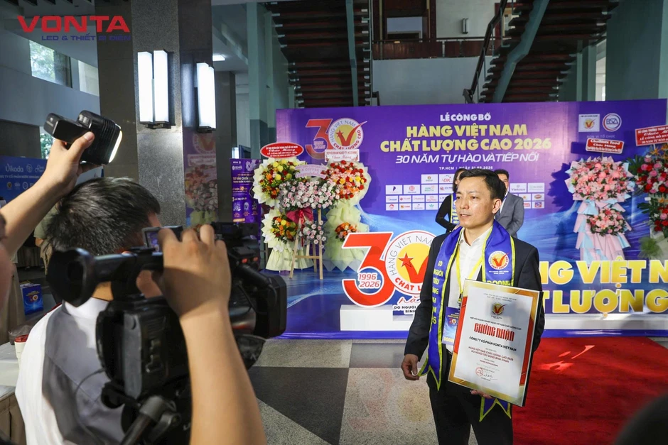 VONTA đạt danh hiệu Hàng Việt Nam chất lượng cao 2026 do người tiêu dùng bình chọn VONTA đạt danh hiệu Hàng Việt Nam chất lượng cao 2026 do người tiêu dùng bình chọn