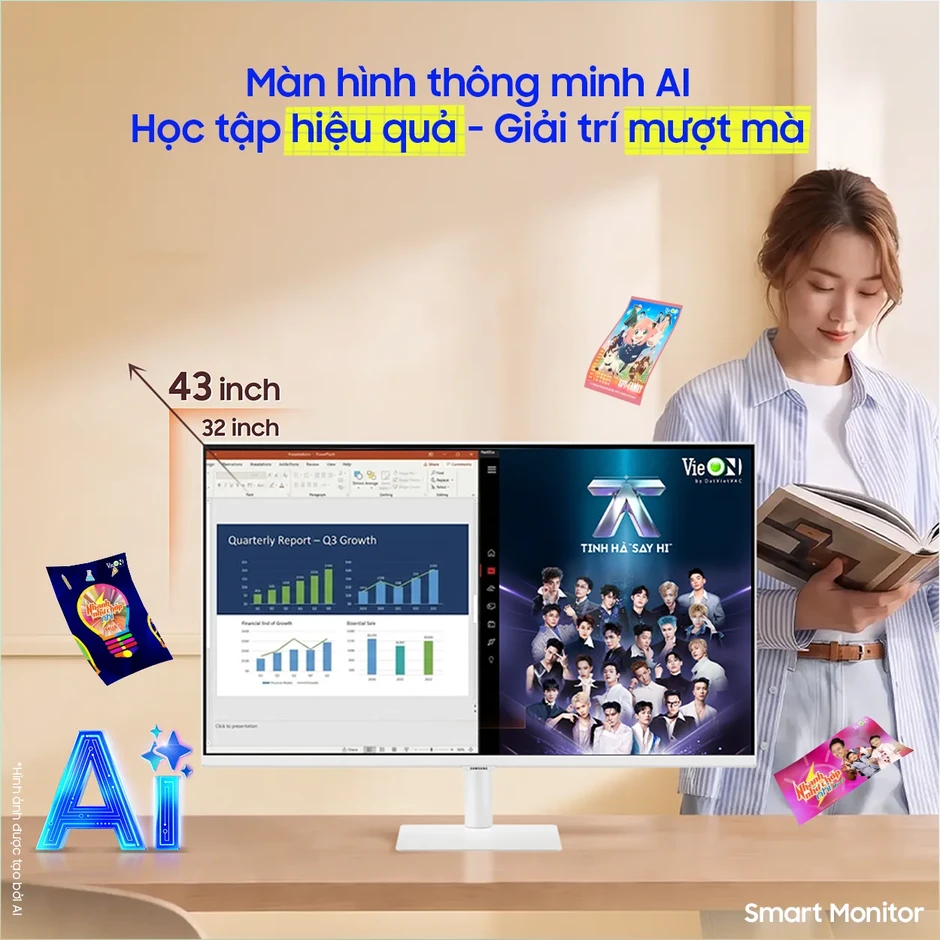 Xu hướng chọn màn hình lớn, thiết kế công thái học bảo vệ mắt Xu hướng chọn màn hình lớn, thiết kế công thái học bảo vệ mắt