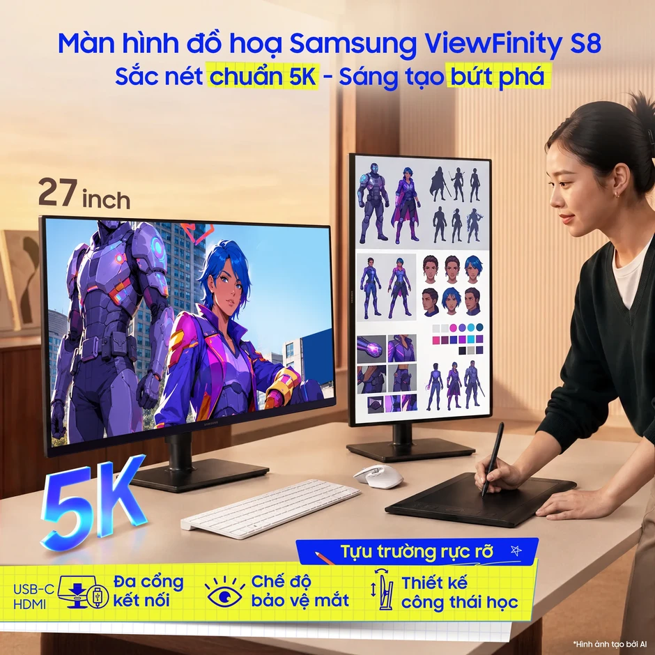 Xu hướng chọn màn hình lớn, thiết kế công thái học bảo vệ mắt Xu hướng chọn màn hình lớn, thiết kế công thái học bảo vệ mắt