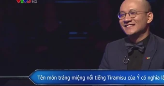 “Bánh tiramisu có nghĩa là gì?” - Câu hỏi trị giá 14 triệu đồng tại Ai Là Triệu Phú, người chơi bỏ cuộc