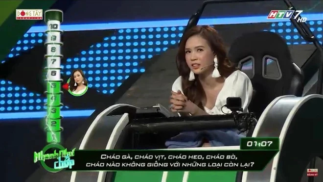 “Cháo gà, cháo bò, cháo heo, cháo vịt: Đâu là loại cháo khác với còn lại?” - Câu hỏi gây lú tại Ai Là Triệu Phú