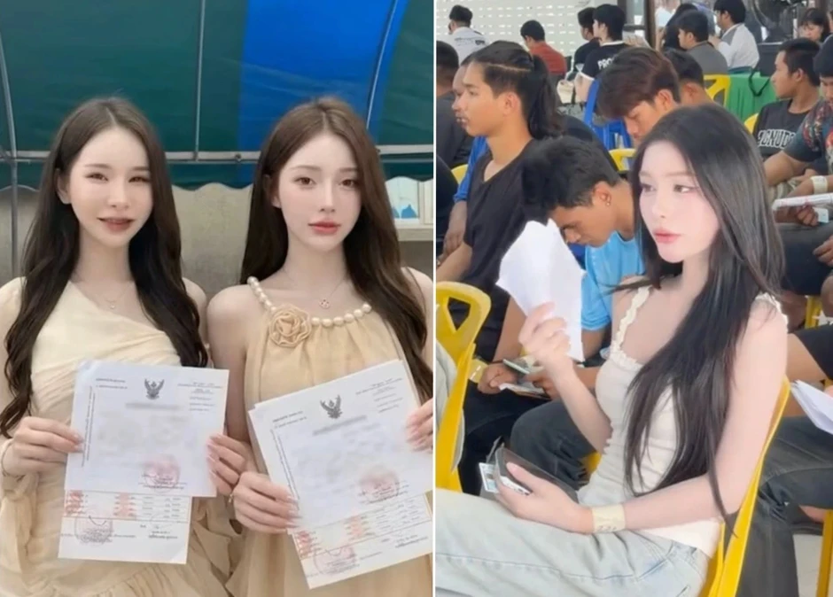 "Mỹ nhân chuyển giới" ở Thái Lan gây chú ý khi đi khám nghĩa vụ quân sự "Mỹ nhân chuyển giới" ở Thái Lan gây chú ý khi đi khám nghĩa vụ quân sự