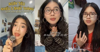 "Nàng thơ" sống một mình trong phòng trọ 3,8 triệu ở Hà Nội, nổi tiếng với loạt vlogs "dậy từ 1h sáng để học bài"