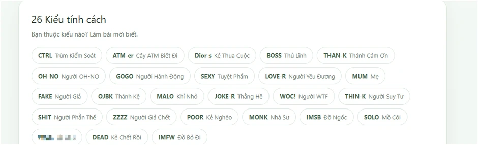 "Test tính cách SBTI" là gì mà gây xôn xao? Tại sao lại viral? "Test tính cách SBTI" là gì mà gây xôn xao? Tại sao lại viral?
