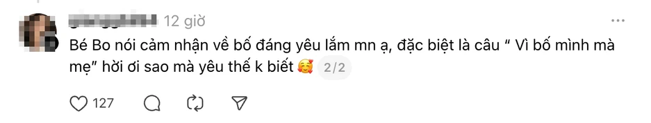 “Vì bố là bố mình mà mẹ” - bao nhiêu yêu thương mới đủ để bé Bo nói được câu này? “Vì bố là bố mình mà mẹ” - bao nhiêu yêu thương mới đủ để bé Bo nói được câu này?
