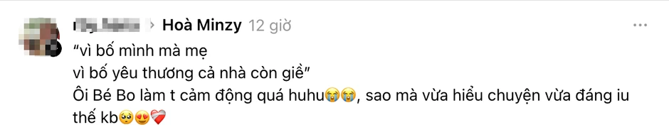 “Vì bố là bố mình mà mẹ” - bao nhiêu yêu thương mới đủ để bé Bo nói được câu này? “Vì bố là bố mình mà mẹ” - bao nhiêu yêu thương mới đủ để bé Bo nói được câu này?