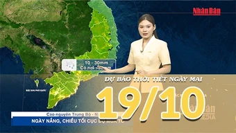 [Video] Dự báo thời tiết đêm nay và ngày mai 19/10/2026: Mưa lớn gia tăng tại Nam Bộ, Bắc Bộ và Trung Bộ rải rác có mưa vài nơi