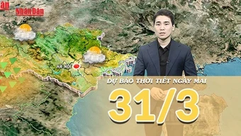[Video] Dự báo thời tiết đêm nay và ngày mai 31/3/2026: Cả nước nắng nóng gay gắt, Vịnh Bắc Bộ biển động