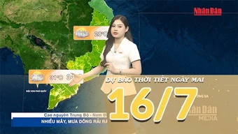 [Video] Dự báo thời tiết đêm nay và ngày mai ngày 16/7/2026: Bắc Bộ có mưa dông trở lại