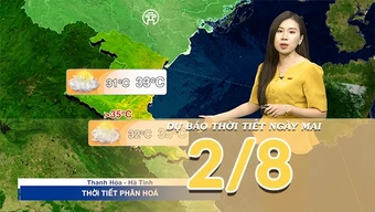 [Video] Dự báo thời tiết đêm nay và ngày mai ngày 2/8/2026: Bắc Bộ duy trì mưa dông, Trung Bộ nắng gián đoạn