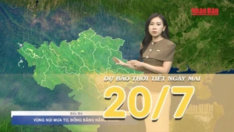 [Video] Dự báo thời tiết đêm nay và ngày mai ngày 20/7/2026: Mưa to tại vùng núi Bắc Bộ, Trung Bộ nắng nóng gay gắt