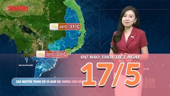 [Video] Dự báo thời tiết ngày 17/5/2026: Mưa dông quay trở lại, nắng nóng chấm dứt trên cả nước