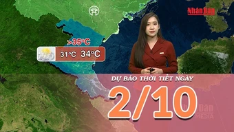 [Video] Dự báo thời tiết ngày 2/10/2026: Nắng nóng chấm dứt tại Bắc Bộ, mưa dông duy trì ở phía Nam