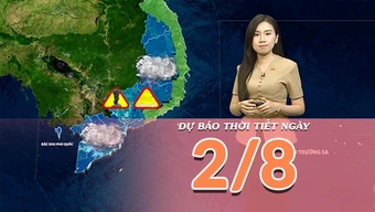 [Video] Dự báo thời tiết ngày 2/8/2026: Bắc Bộ mưa dông rải rác, Trung Bộ nắng nóng cục bộ