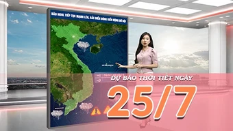 [Video] Dự báo thời tiết ngày 25/7/2026: Bão NOUL tăng cấp, tàu thuyền khẩn trương tránh vùng nguy hiểm