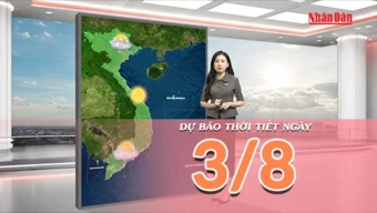 [Video] Dự báo thời tiết ngày 3/8/2026: Bắc Bộ tiếp tục có mưa rào và dông, Trung Bộ gia tăng nắng nóng