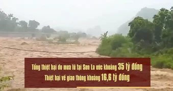 [Video] Mưa lũ tại Sơn La gây thiệt hại hơn 35 tỷ đồng
