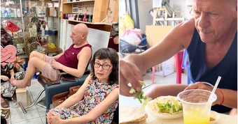 2 tháng "hoà tan" của vợ chồng người Pháp được sui gia Việt Nam dẫn đi tắm sông, đi nhậu, tập nằm võng