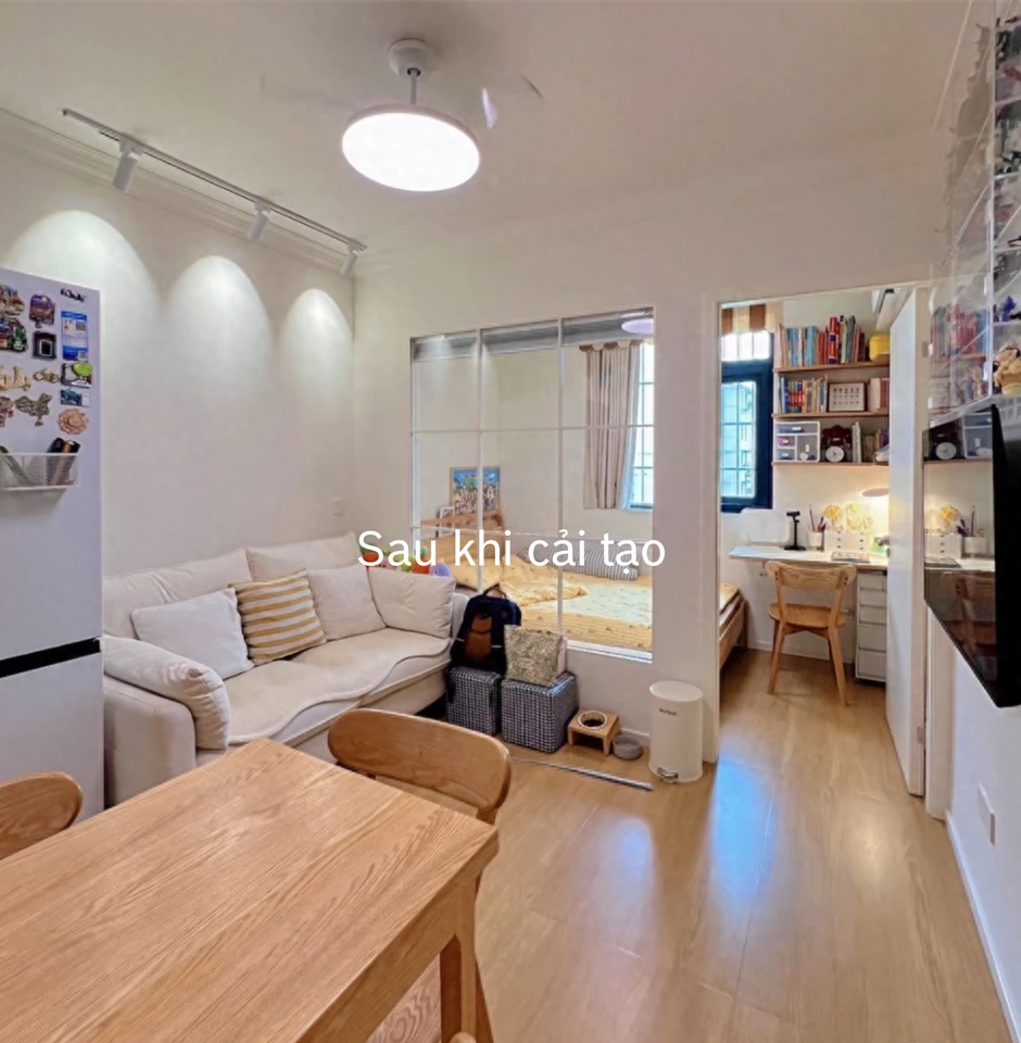 3 người sống trong ngôi nhà 37m²: Không chen chúc, không bí bách