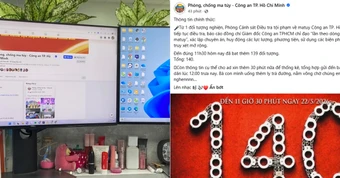 40.000 đang chờ dưới fanpage Phòng, chống ma túy - Công an TP. Hồ Chí Minh (PC04)