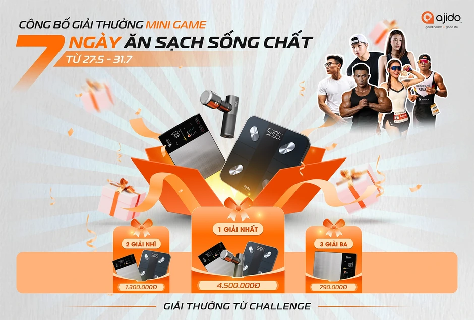 AJIDO Vietnam phát động chiến dịch “7 ngày ăn sạch sống chất” AJIDO Vietnam phát động chiến dịch “7 ngày ăn sạch sống chất”