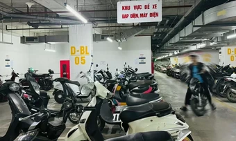 Ba vấn đề của xe máy điện với hầm chung cư