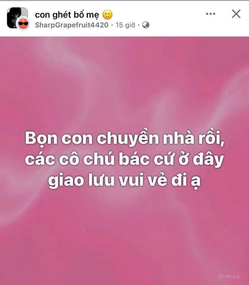 Bài đăng này có lẽ đang khiến các bậc cha mẹ lo sốt vó! Bài đăng này có lẽ đang khiến các bậc cha mẹ lo sốt vó!