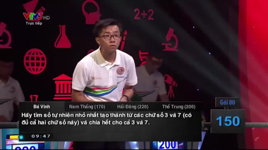 Bài toán 30 điểm khiến cả 4 thí sinh xuất sắc nhất Đường Lên Đỉnh Olympia 2019 bó tay
