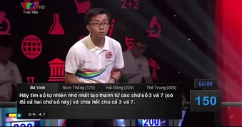 Bài toán 30 điểm khiến cả 4 thí sinh xuất sắc nhất Đường Lên Đỉnh Olympia 2019 bó tay