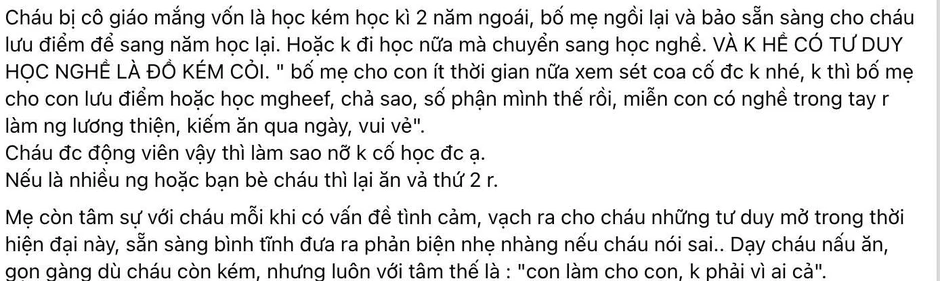 Bài viết tích cực hiếm hoi nhận "bão like" trong group "Con ghét bố mẹ": Thì ra đây là dáng vẻ của 1 đứa trẻ được nuôi dạy tử tế! Bài viết tích cực hiếm hoi nhận "bão like" trong group "Con ghét bố mẹ": Thì ra đây là dáng vẻ của 1 đứa trẻ được nuôi dạy tử tế!