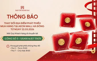 Bảo Tín Mạnh Hải thông báo gấp tối thứ 7