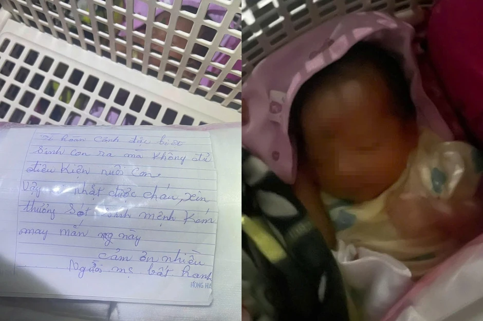 Bé gái sơ sinh bị bỏ rơi cùng lá thư ghi 'người mẹ bất hạnh' Bé gái sơ sinh bị bỏ rơi cùng lá thư ghi 'người mẹ bất hạnh'