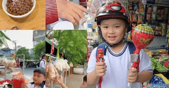 Bé trai lớp 1 ở TP.HCM gây sốt với series tiêu 20K mẹ cho, có sổ ghi chép chi tiêu theo ngày