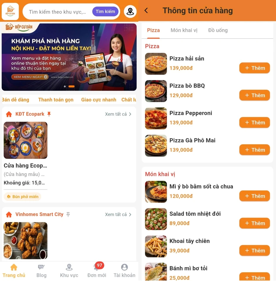 Bếp Cư Dân: Số hóa kinh doanh ẩm thực khu đô thị, nâng tầm tiện ích cư dân Bếp Cư Dân: Số hóa kinh doanh ẩm thực khu đô thị, nâng tầm tiện ích cư dân