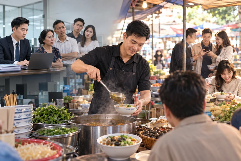 Bị chê cười vì bỏ việc lương 20 triệu đồng/tháng, ra chợ bán bún ốc: Người đàn ông thu nhập hơn 100 triệu đồng sau 5 năm