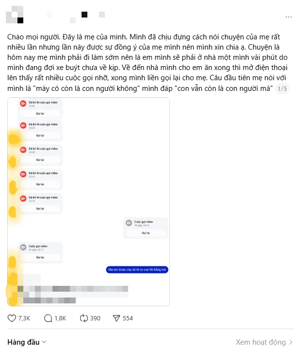 Bị mẹ mắng "con có còn là con người không” vì không nghe điện thoại: Phụ huynh bạo lực ngôn từ, con cái vẫn không được hỗn? Bị mẹ mắng "con có còn là con người không” vì không nghe điện thoại: Phụ huynh bạo lực ngôn từ, con cái vẫn không được hỗn?
