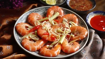 Bí quyết luộc tôm chín đỏ, không tanh