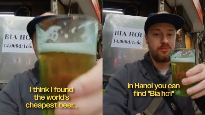 Bia hơi Việt Nam khiến khách Tây 'sốc': Rẻ nhất thế giới, cách uống không đâu có Bia hơi Việt Nam khiến khách Tây 'sốc': Rẻ nhất thế giới, cách uống không đâu có
