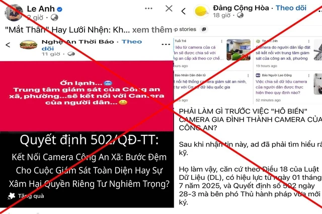 Bộ Công an nói gì về thông tin bắt buộc chia sẻ dữ liệu camera an ninh cá nhân cho công an xã? Bộ Công an nói gì về thông tin bắt buộc chia sẻ dữ liệu camera an ninh cá nhân cho công an xã?