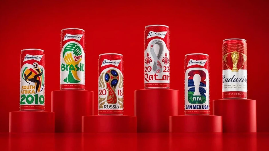 Bộ sưu tập bia Budweiser lấy cảm hứng từ các kỳ FIFA World Cup Bộ sưu tập bia Budweiser lấy cảm hứng từ các kỳ FIFA World Cup
