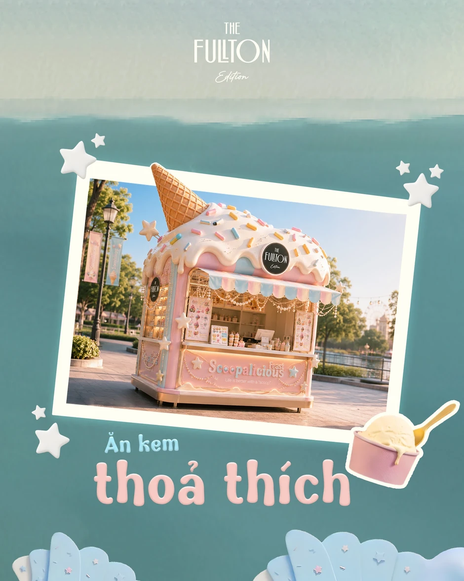 Bữa tiệc kem đa sắc màu lần đầu đổ bộ Hà Nội Bữa tiệc kem đa sắc màu lần đầu đổ bộ Hà Nội