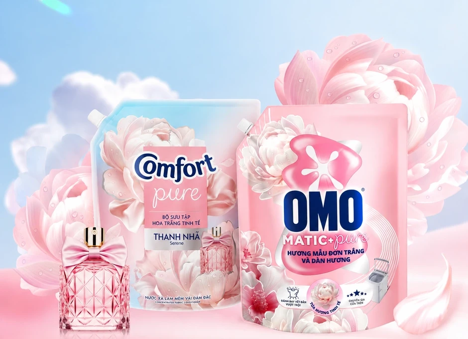 Cách Omo Matic và Comfort Pure giúp quần áo thơm lâu Cách Omo Matic và Comfort Pure giúp quần áo thơm lâu