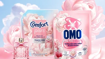 Cách Omo Matic và Comfort Pure giúp quần áo thơm lâu