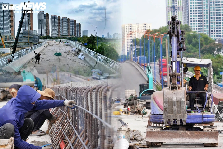 Cầu vượt nút giao 3.400 tỷ đồng ở TP.HCM tăng tốc về đích