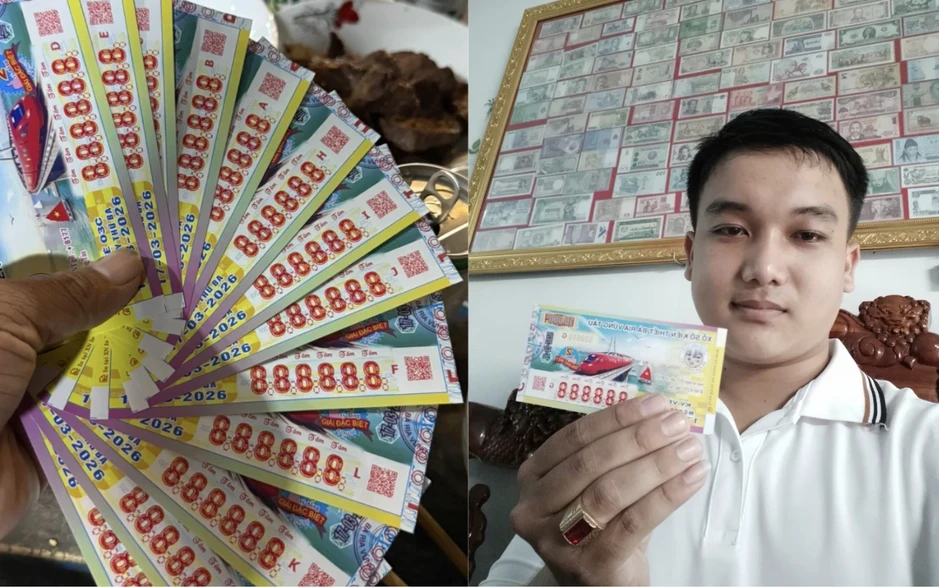 Chàng trai miền Tây sưu tầm vé số độc lạ 888888, 999999… của xổ số miền Nam Chàng trai miền Tây sưu tầm vé số độc lạ 888888, 999999… của xổ số miền Nam