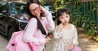 Cháu gái đại gia nghìn tỷ ngành nhựa tuổi lên 4 càng lớn càng xinh yêu, được mẹ Joyce Phạm diện váy hoa nhí cực điệu