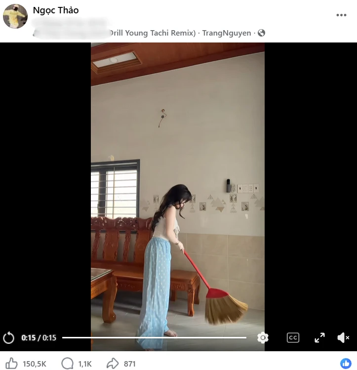 Chỉ quét nhà gái xinh cũng thu 5,3 triệu view, có gì khiến việc nhà thường ngày thành tâm điểm "viral"? Chỉ quét nhà gái xinh cũng thu 5,3 triệu view, có gì khiến việc nhà thường ngày thành tâm điểm "viral"?