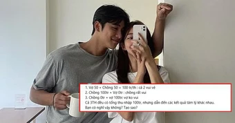 Chồng kiếm 100 triệu - vợ ở nhà thì không sao, vợ kiếm 100 triệu - chồng 0 đồng thì TO CHUYỆN